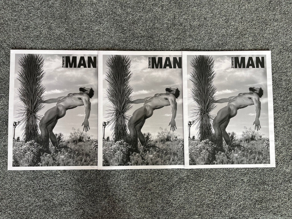 ZIMMER MAN POSTER ZINE BY DAVID ZIMMERMAN