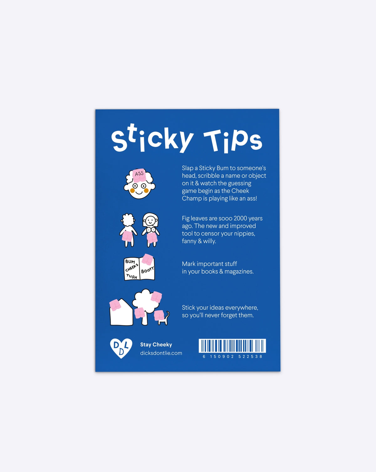 Sticky Bums Memo Notes by Dicks Don't Lie
