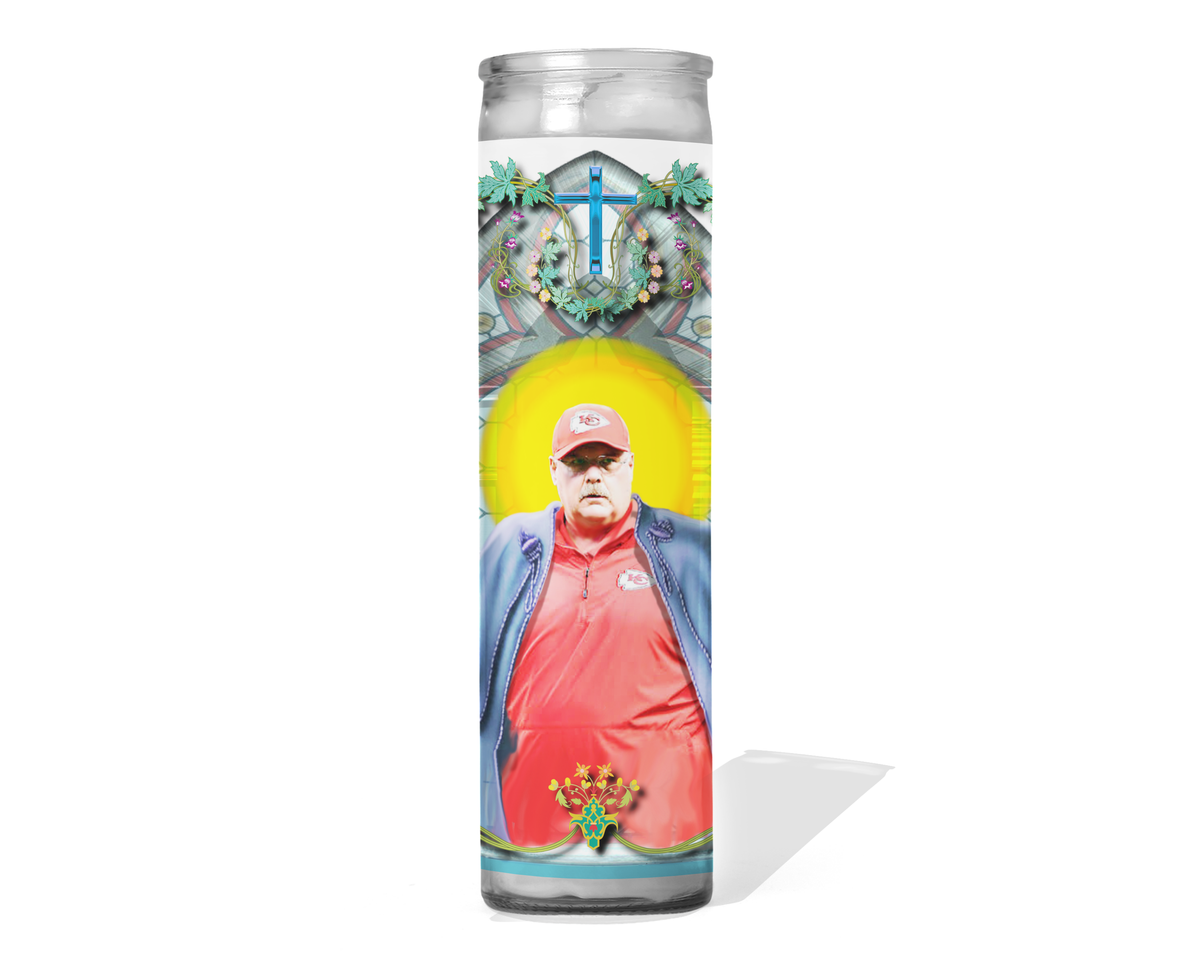 Andy Reid Celebrity Prayer Candle - Kansas City Chiefs