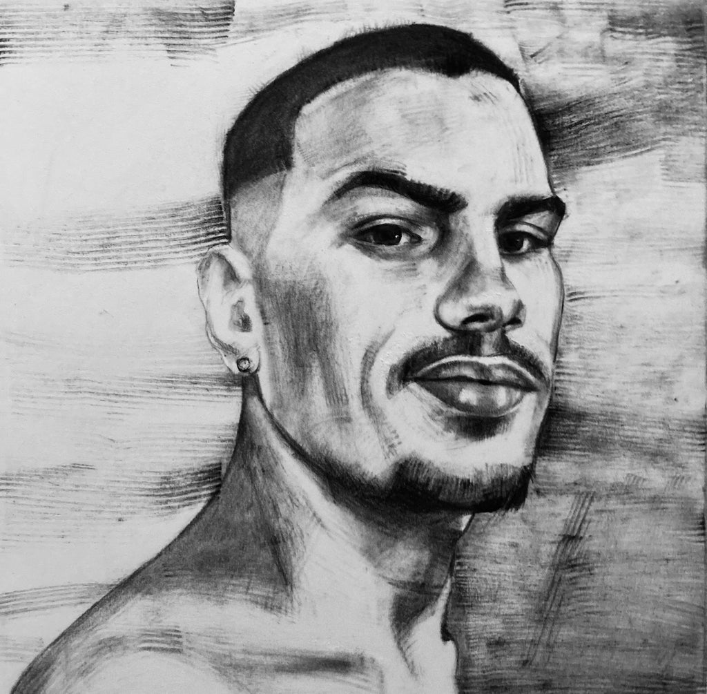Carmine Santaniello, Charcoal Portraits #1, 2023