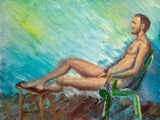 Khen Brezel, Green Chair #2, 2025