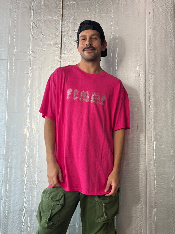 PINK FEMME SPARKLE TEE BY TRADE