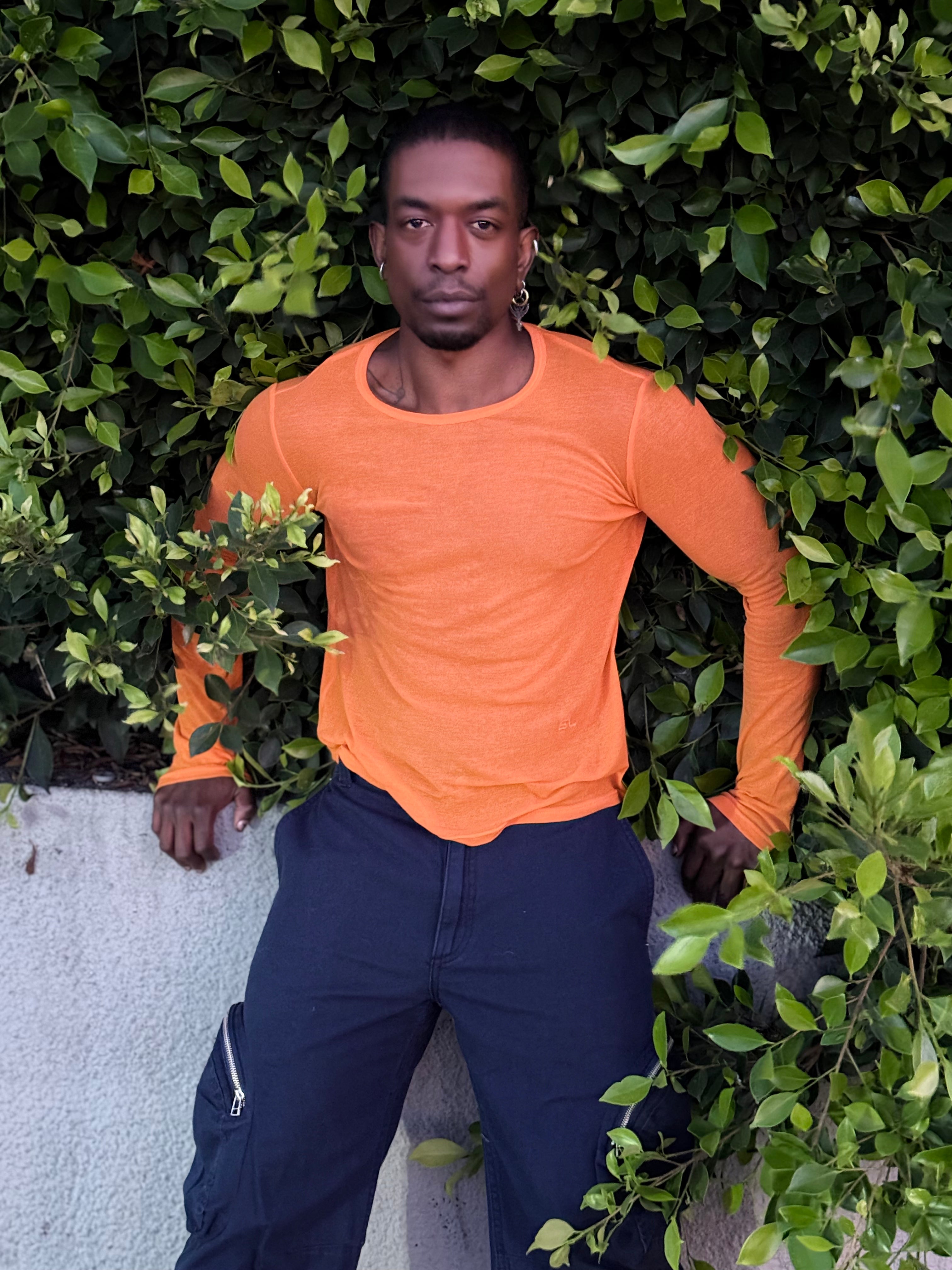 Eckhaus Latta Base Long-sleeve TANGERINE