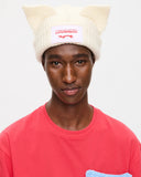 LOVERBOY BY CHARLES JEFFREY CHUNKY EARS BEANIE WHITE