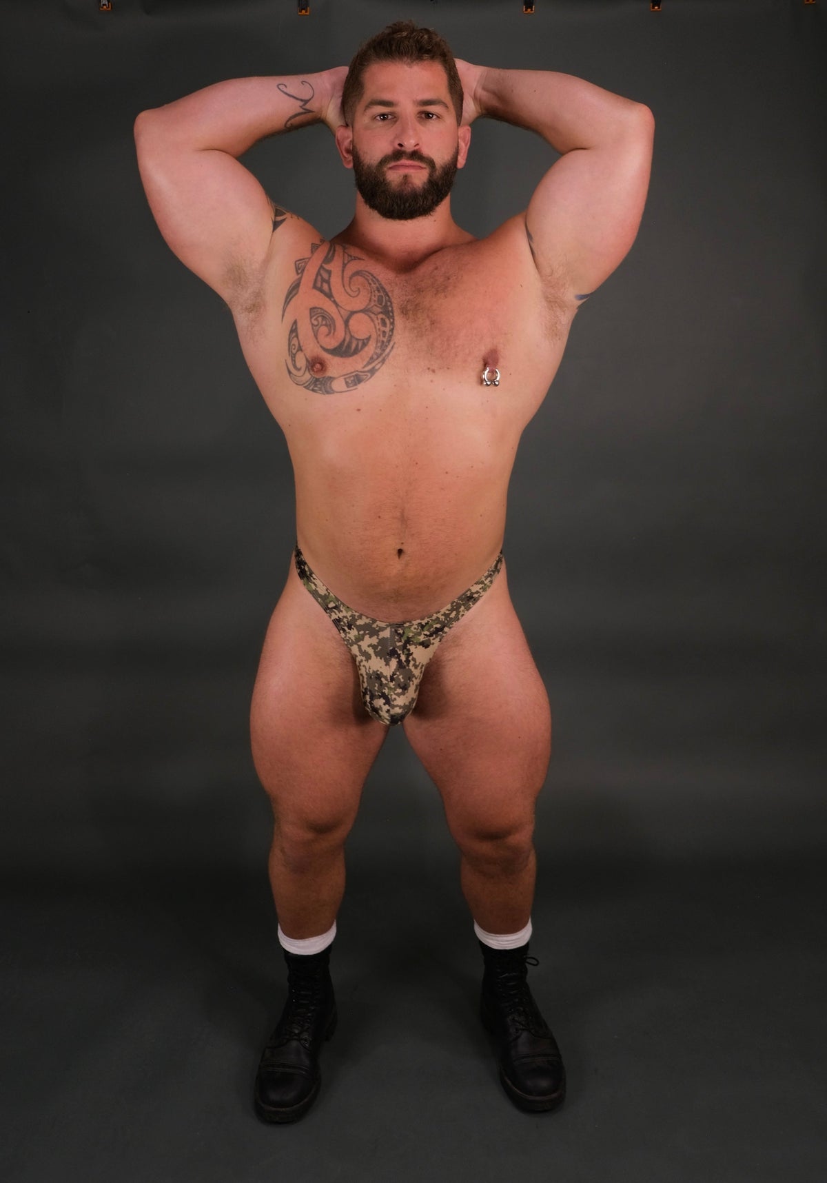 Alfons Dovana Camo Pixel Thong