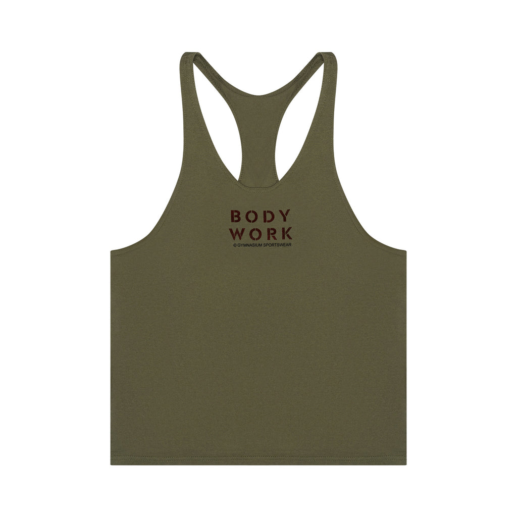 GYMNASIUM THE BODY WORK STRINGER TANK ARMY GREEN