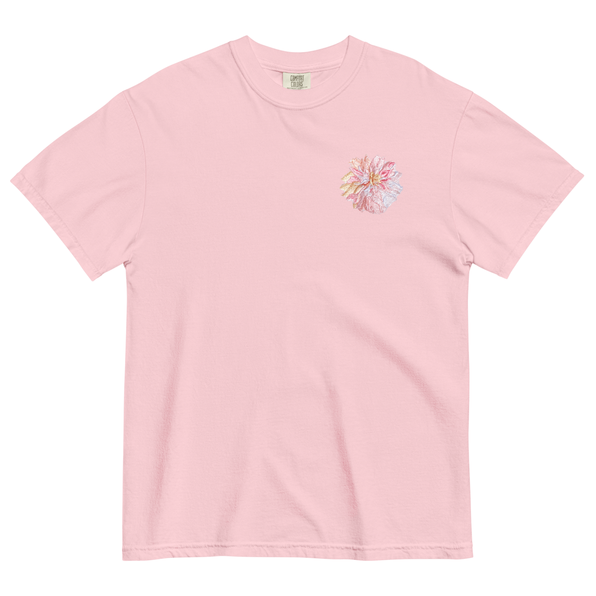 Dahlia Flower Embroidered Shirt
