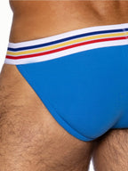 BIKE Stretch Cotton Jock Brief - Bright Indigo
