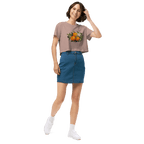 Orange Branch Crop Top