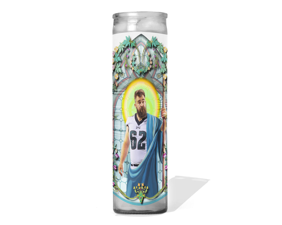 Jason Kelce Celebrity Prayer Candle - Philadelphia Eagles