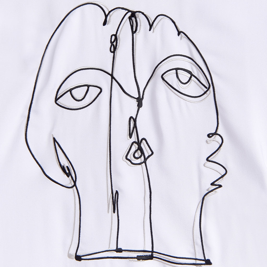 Calder Kiki Embroidered Cabana Shirt