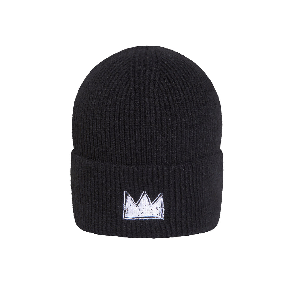 Jean-Michel Basquiat Embroidered Crown Beanie
