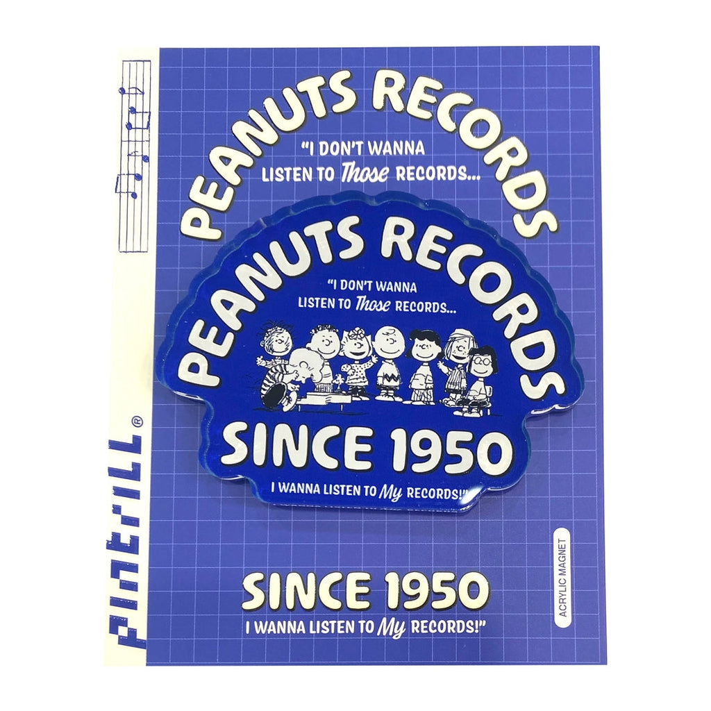 Peanuts Gang Records Magnet