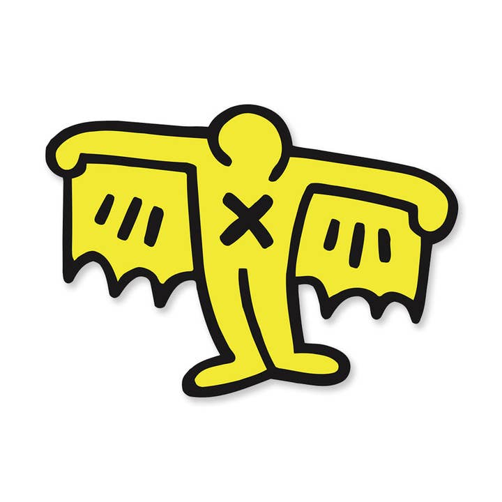 keith Haring Yellow Bat Demon Patch