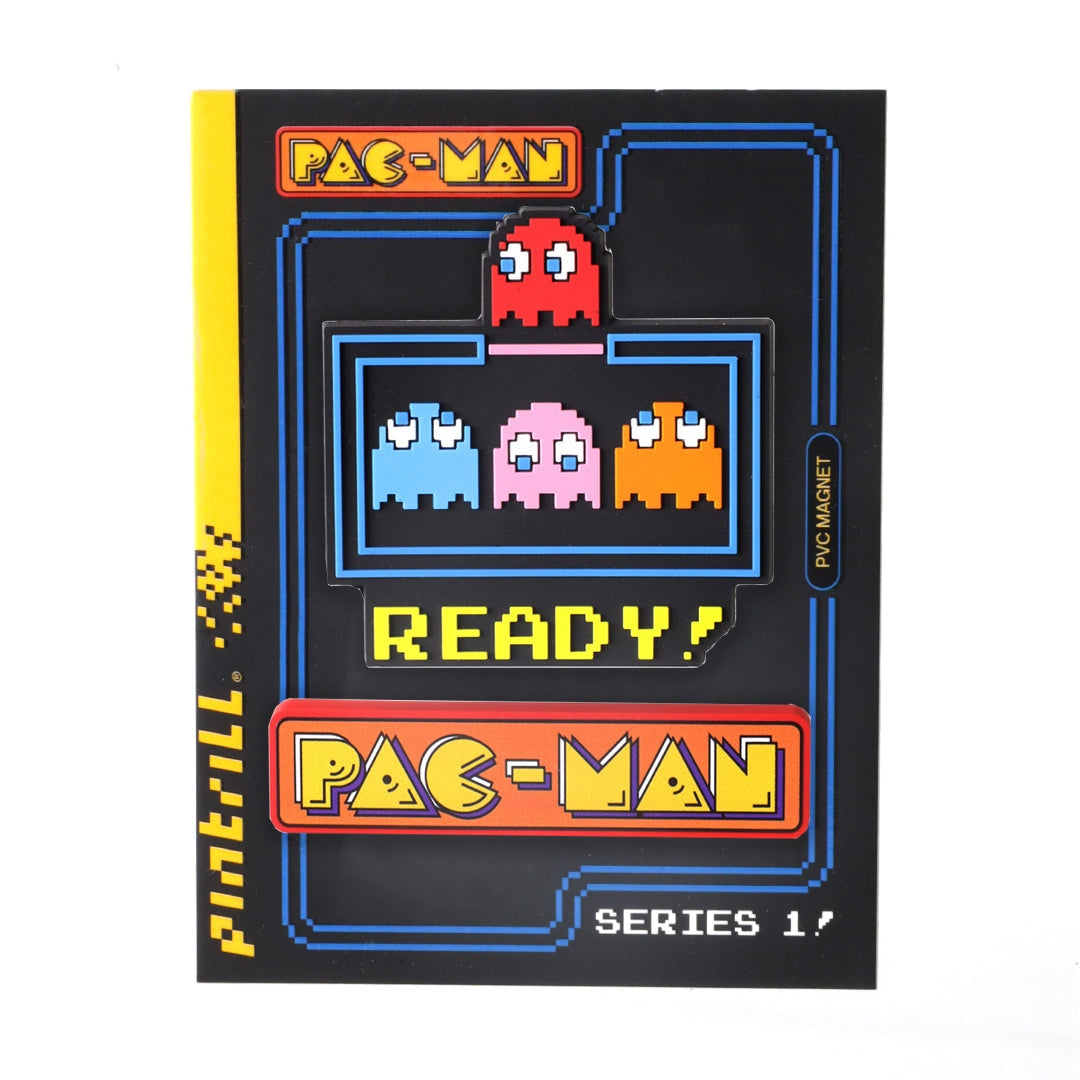 Pac-Man Logo + Ready! Set of 2 Magnets