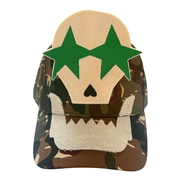Camo Cap by Walter van Beirendonck - Military Green