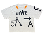 Walter Van Beirendonck WE ARE TEE OVERSIZED WHITE