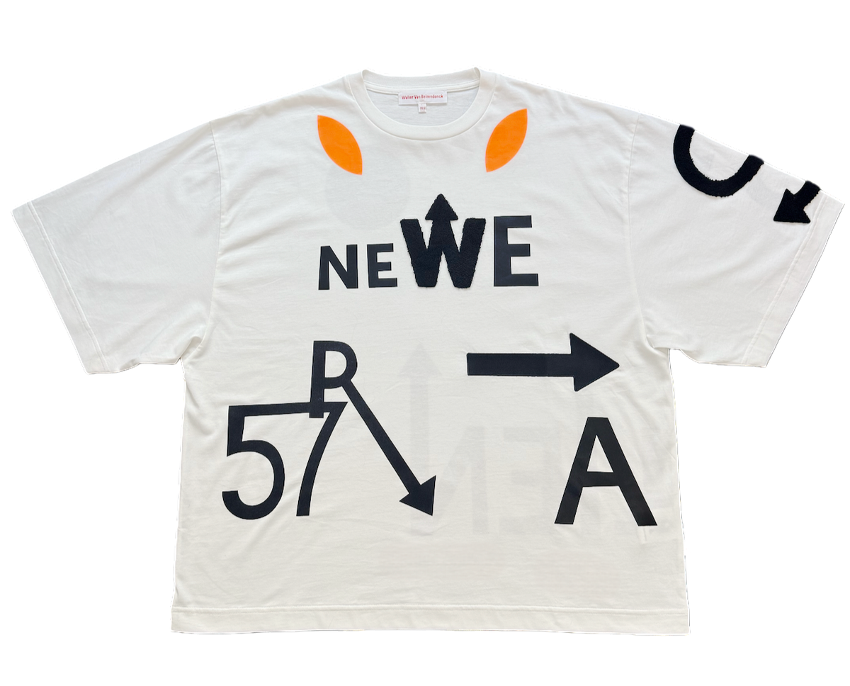Walter Van Beirendonck WE ARE TEE OVERSIZED WHITE