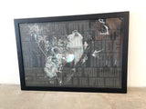 Lot 28: Framed Adam Lambert FYE album artwork