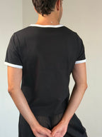 Queer Power T-Shirt in Black / White by LUDOVIC DE SAINT SERNIN