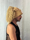 LOVERBOY BY CHARLES JEFFREY SUPERSIZED LION BEANIE in BEIGE