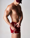 TEAMM8 S.S.C. Legacy Scallop Short Maroon