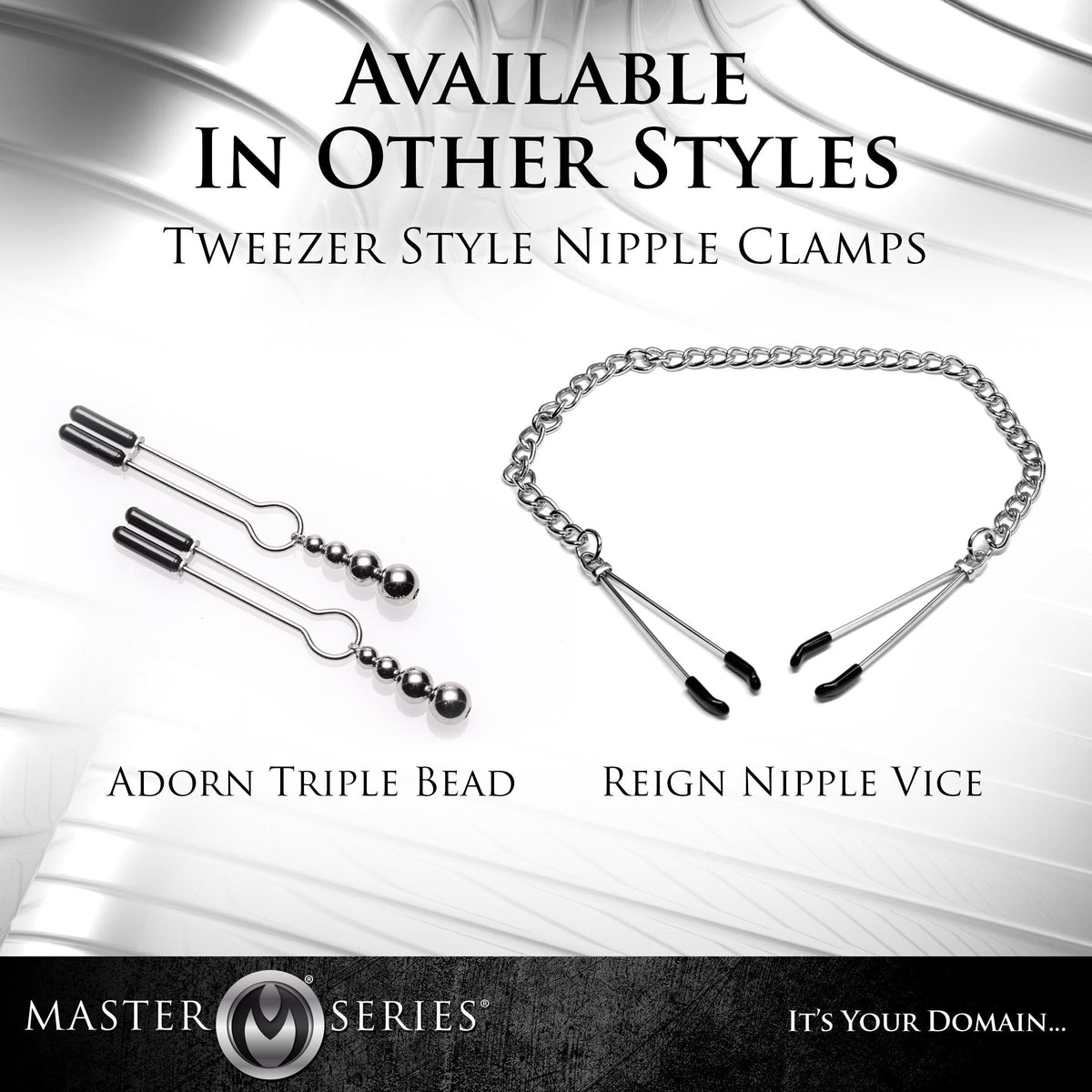 Adorn Triple Bead Nipple Clamp Set