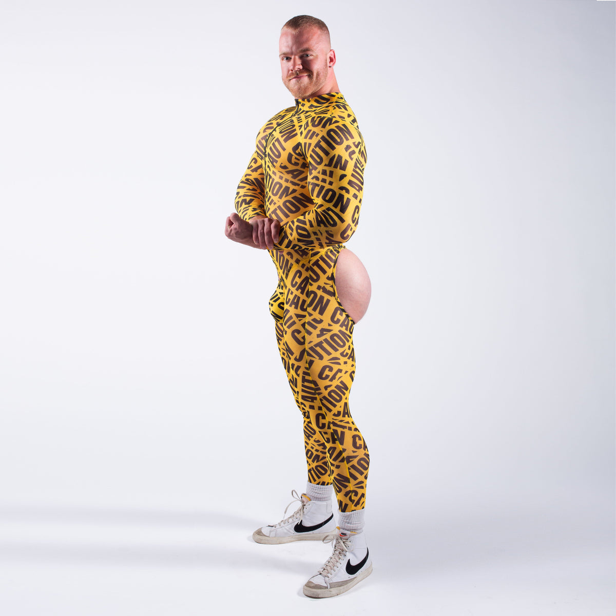 Alfons Dovana Caution Mesh Jock Suit