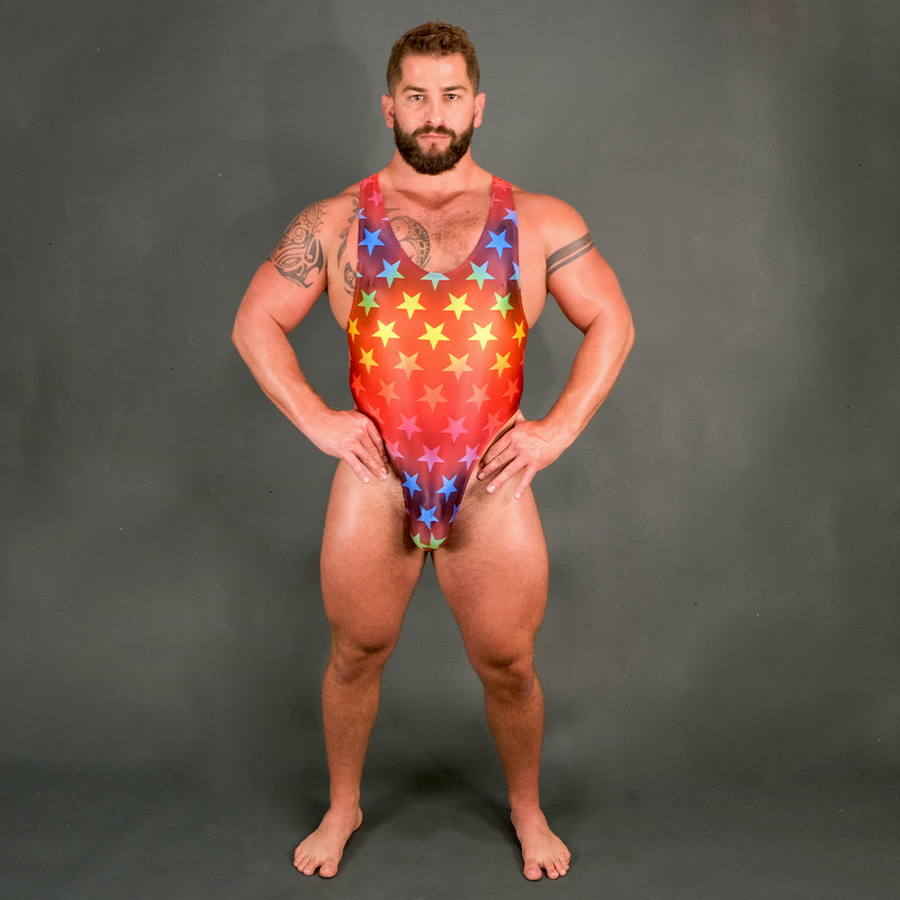 Alfons Dovana Multicolor Stars Bodysuit