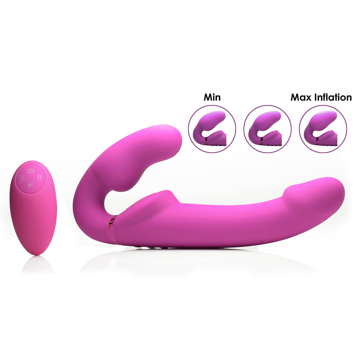 Strap U Worlds 1st Remote Control Inflatable Ergo-Fit Strapless Strap-On