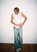 Dominic Albano Ribbed Cotton Tank - White