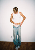 Dominic Albano Ribbed Cotton Tank - White