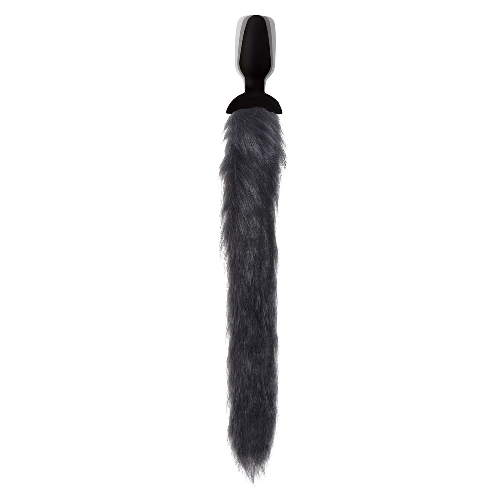 Tailz Grey Fox Tail Vibrating Anal Plug