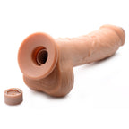 Loadz 8.5 Inch Vibrating Squirting Dildo with Remote - Medium