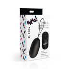 21X XL Silicone Vibrating Egg - Black