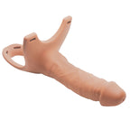 Size Matters Hollow Silicone Dildo Strap-on - Light