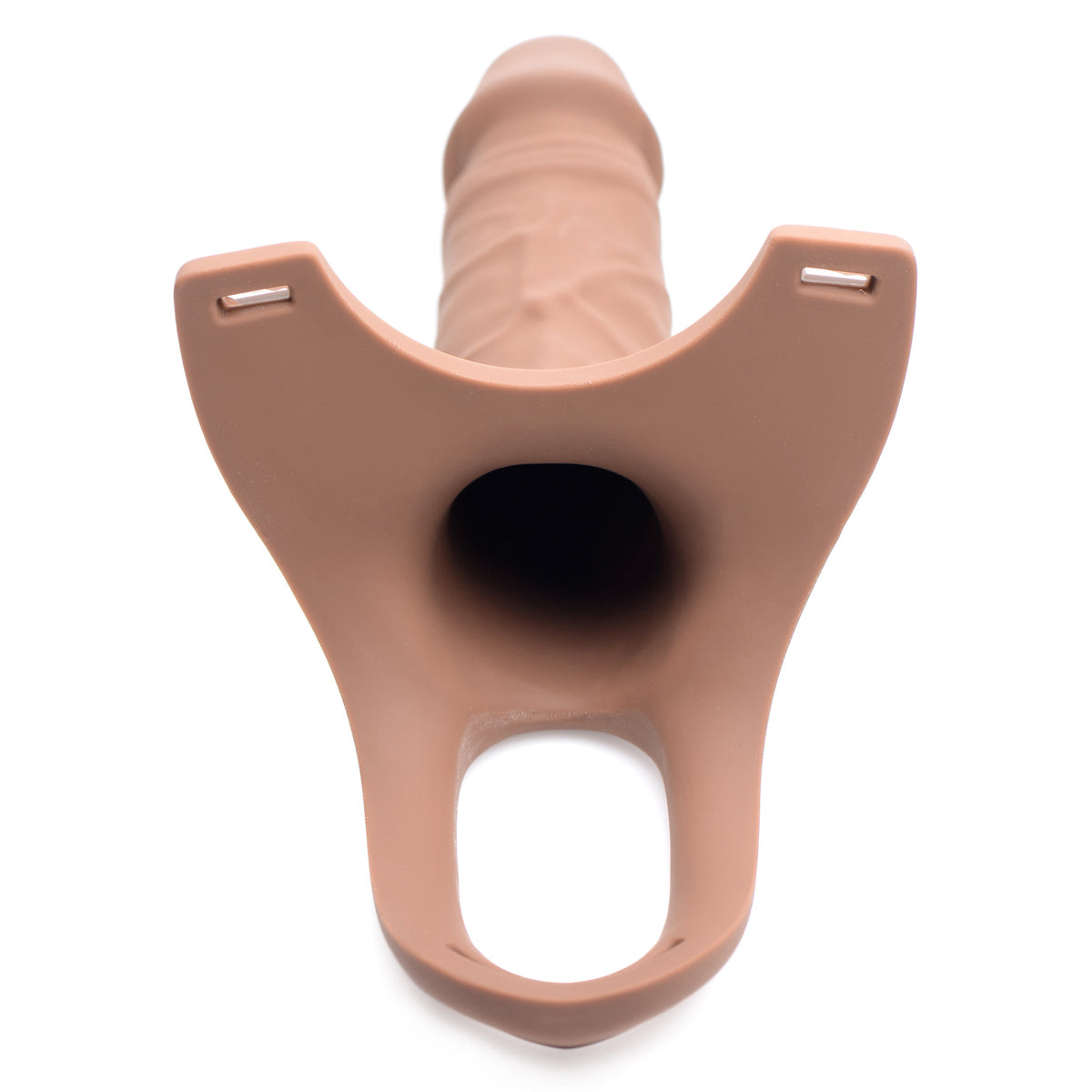 Size Matters Hollow Silicone Dildo Strap-on - Light