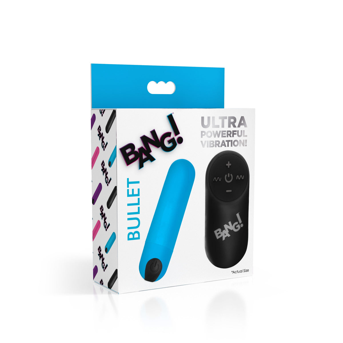 21X Vibrating Bullet with Remote Control - Blue
