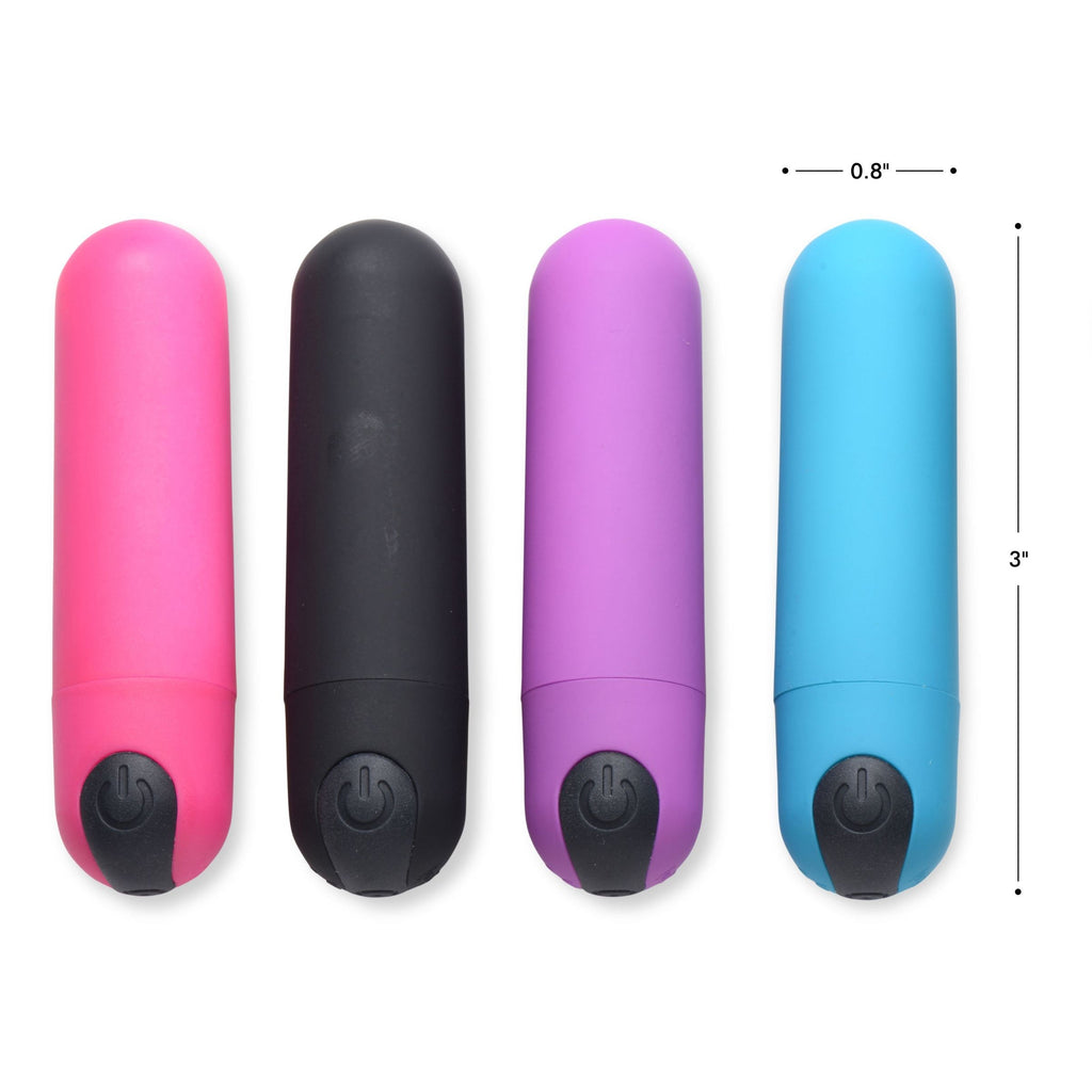 21X Vibrating Bullet with Remote Control - Blue