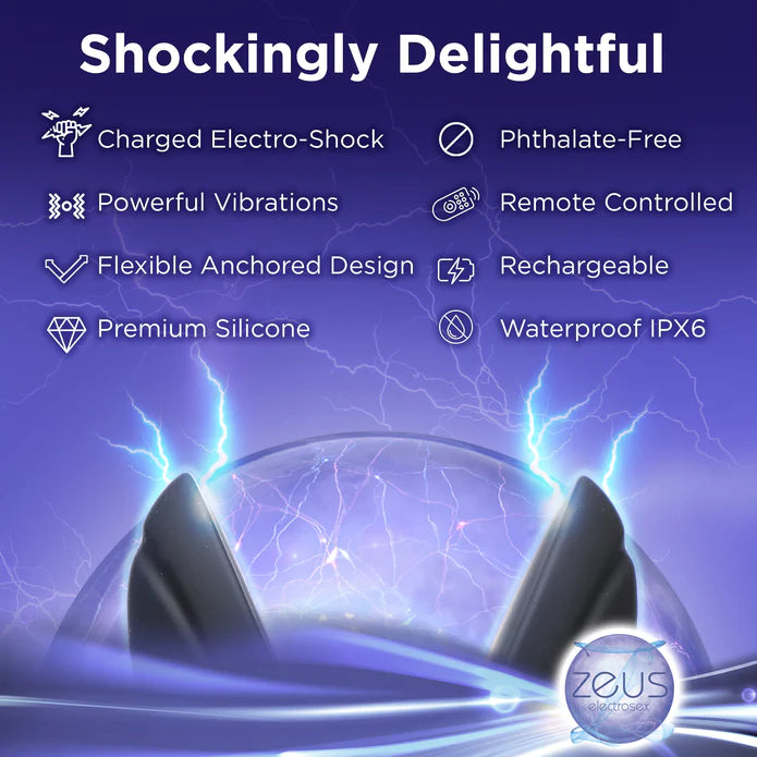 Zeus 64x electro-spread vibrating and e-stim silicone plug CULTUREEDIT Zeus 64x electro-spread vibrating and e-stim silicone plug CULTUREEDIT