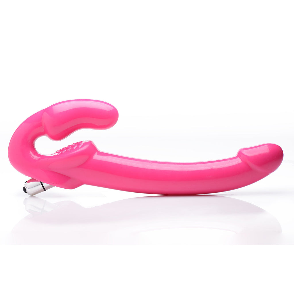 Strap U 7X Revolver Slim 8 Inch Vibrating Strapless Strap-on