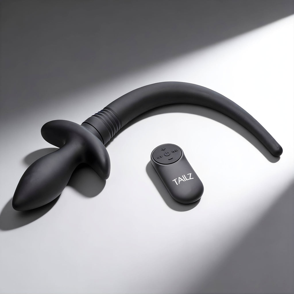 Remote Control Wagging and Vibrating Puppy Tail Anal Plug