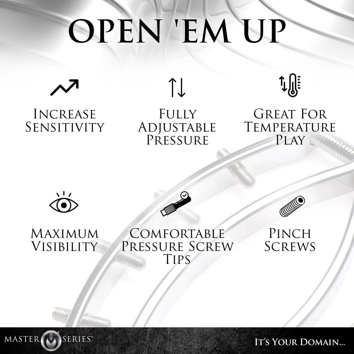 Spread 'Em Poker Labia Clamp with Adjustable Pressure Screws