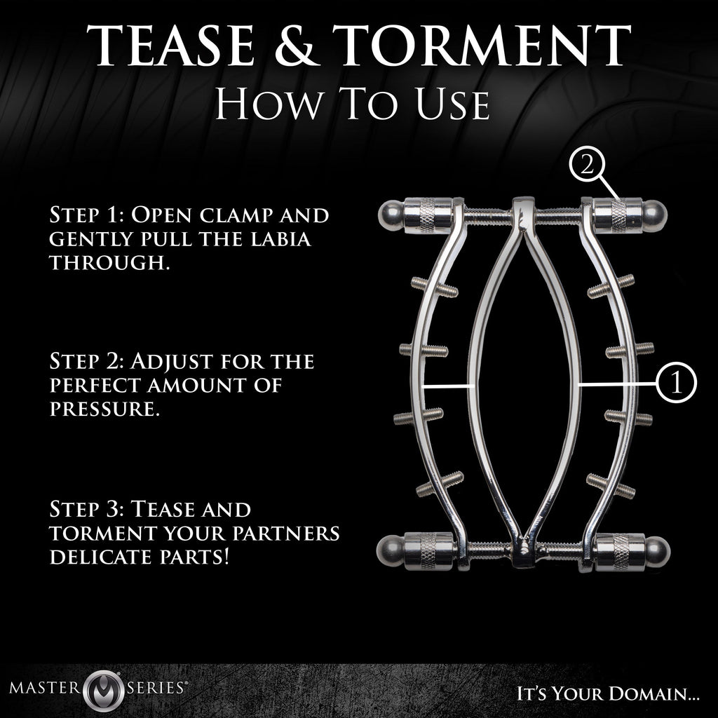 Spread 'Em Poker Labia Clamp with Adjustable Pressure Screws