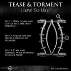 Spread 'Em Poker Labia Clamp with Adjustable Pressure Screws