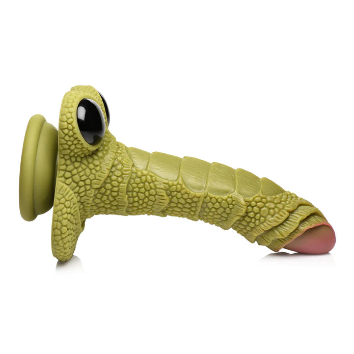 Creature Cock Swamp Monster Green Scaly Silicone Dildo