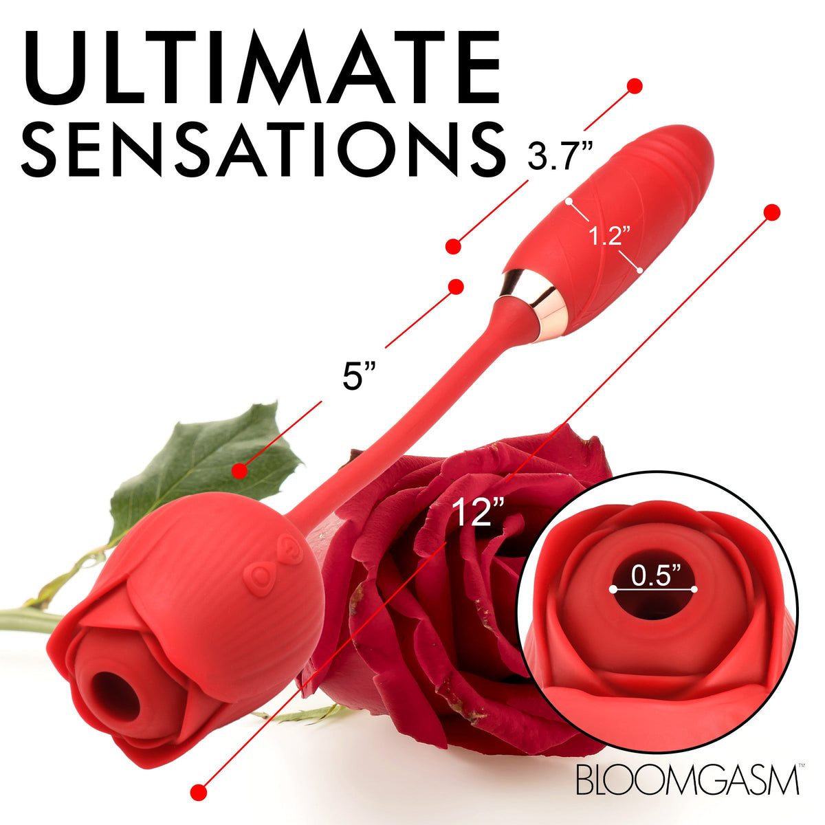 Romping Rose 10X Suction Rose & Thrusting Vibrator