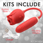 Romping Rose 10X Suction Rose & Thrusting Vibrator