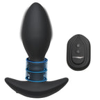 Rim Slide 10X Sliding Ring Silicone Butt Plug W/ Remote