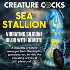 Sea Stallion Vibrating Silicone Dildo with Remote
